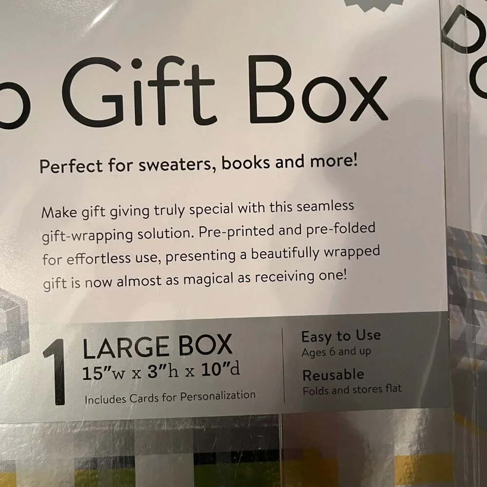 Gift Boxes (Pop-Up /‎ Ready to Go!) Set of 2 / LARGE / new (p/s/x)